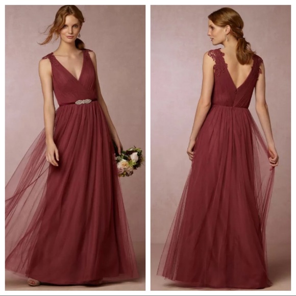Anthropologie Dresses & Skirts - BHLDN Watters - NWT “Pippa” Tulle Dress in Rusty!